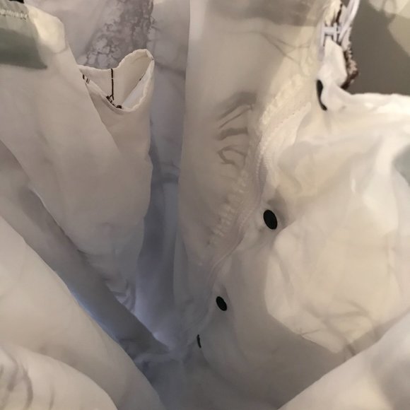 Hunt Worth True White Camo Rare Popular Suit Color Water Proof Jacket & Pants - Picture 10 of 10